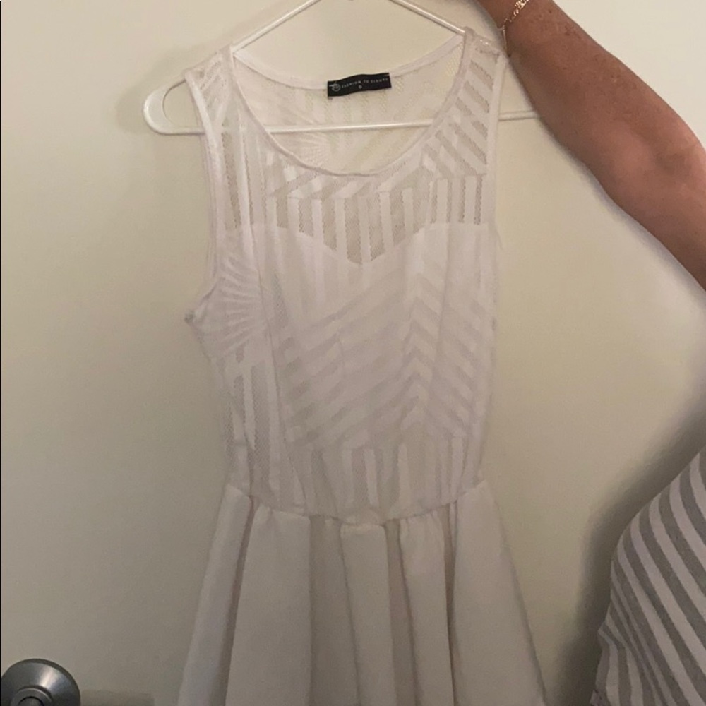 White mesh top